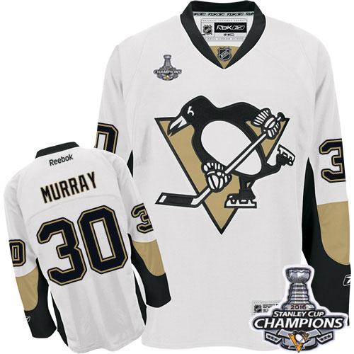 Penguins 30 Matt Murray White 2016 Stanley Cup Champions Stitched NHL Jersey