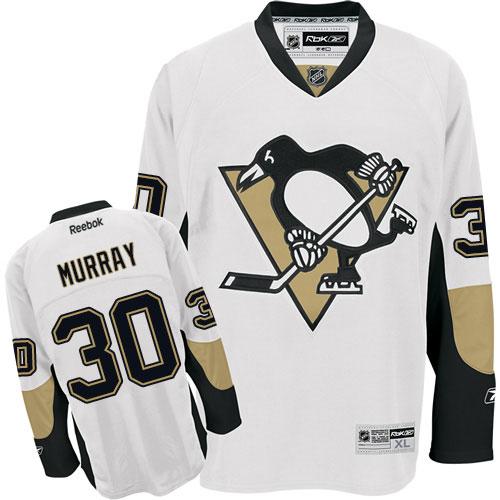 Penguins 30 Matt Murray White Stitched NHL Jersey