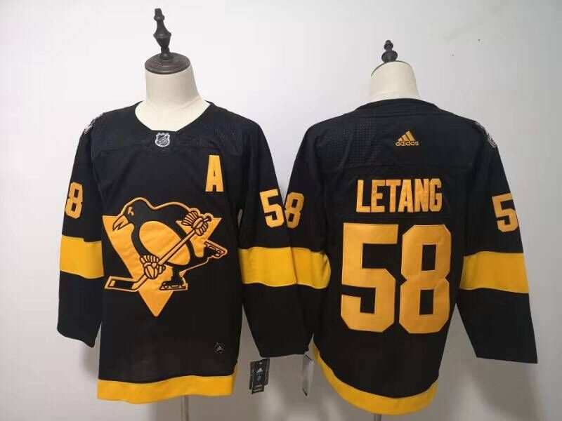 Penguins 58 Kris Letang Black 2019 NHL Stadium Series  Jersey