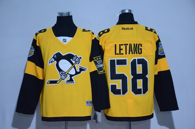 Penguins 58 Kris Letang Gold 2017 Stadium Series Stitched NHL Jersey
