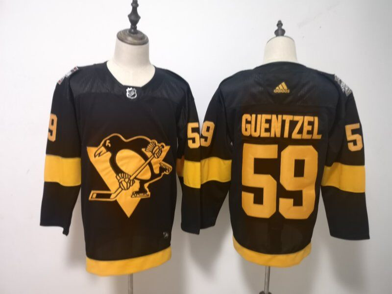 Penguins 59 Jake Guentzel Black 2019 NHL Stadium Series  Jersey