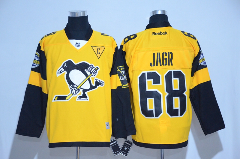 Penguins 68 Jaromir Jagr Gold 2017 Stadium Series Stitched NHL Jersey