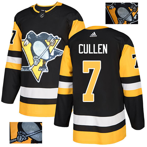 Penguins 7 Matt Cullen Black Glittery Edition  Jersey