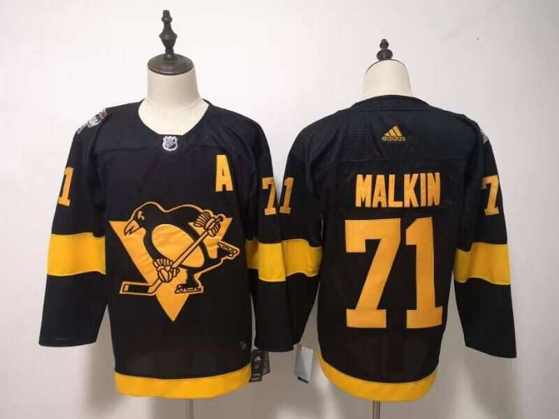 Penguins 71 Evgeni Malkin Black 2019 NHL Stadium Series  Jersey