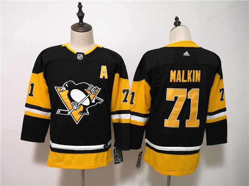 Penguins 71 Evgeni Malkin Black Youth  Jersey
