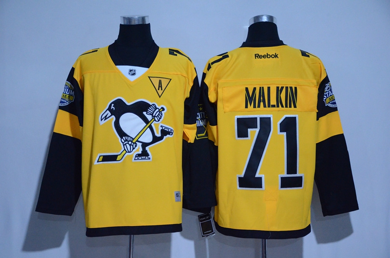 Penguins 71 Evgeni Malkin Gold 2017 Stadium Series Stitched NHL Jersey