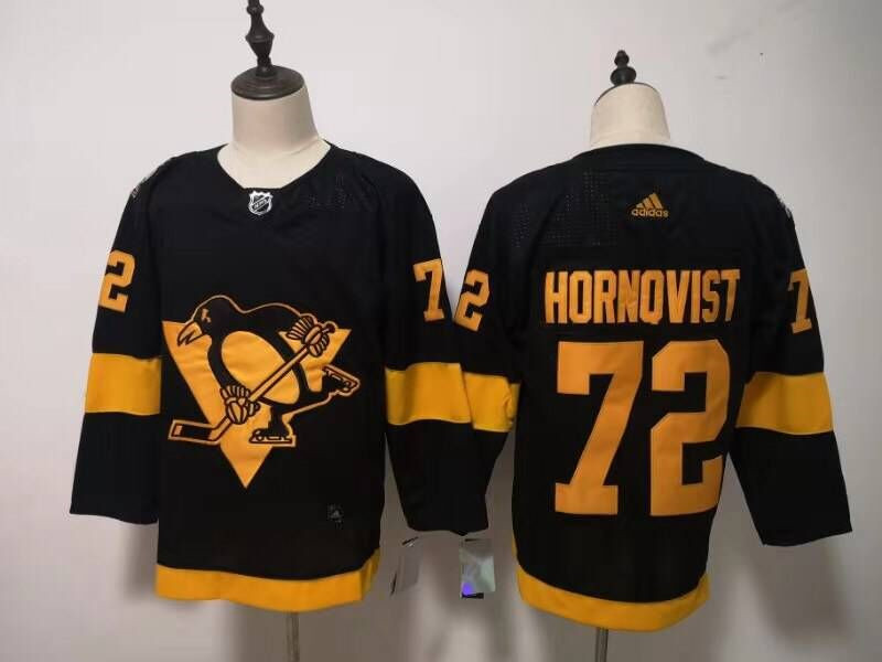 Penguins 72 Patric Hornqvist Black 2019 NHL Stadium Series  Jersey