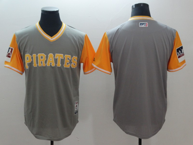Pirates Gray 2018 Players' Weekend Authentic Team Jersey