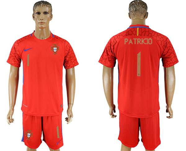 Portugal 1 PATRICIO Red Goalkeeper 2018 FIFA World Cup Soccer Jersey
