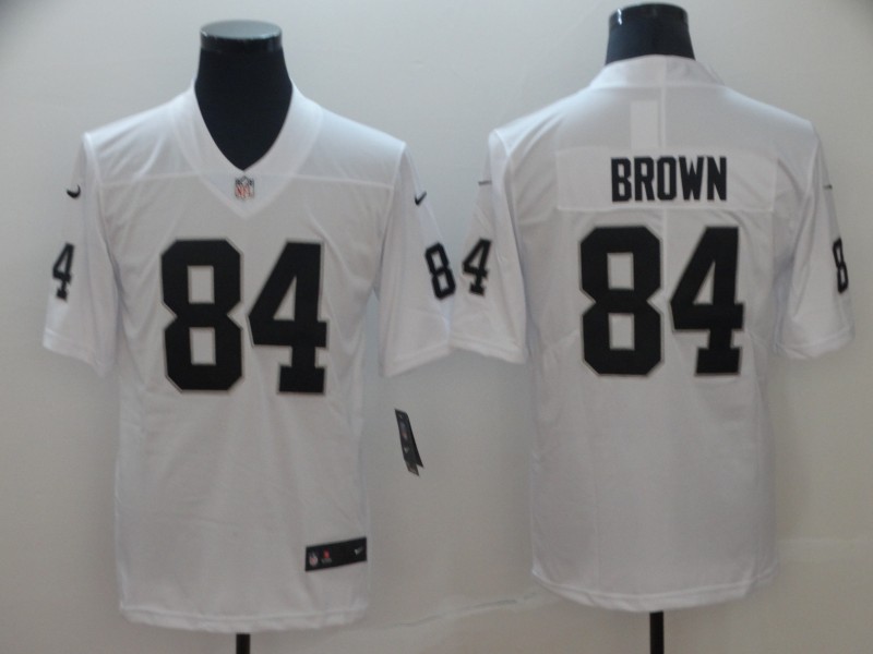 Raiders 84 Antonio Brown White Vapor Untouchable Limited Jersey