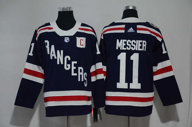 Rangers 11 Mark Messier Navy  Jersey