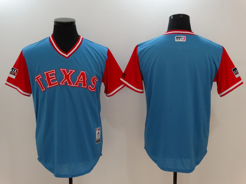 Rangers Light Blue 2018 Players' Weekend Authentic Team Jersey