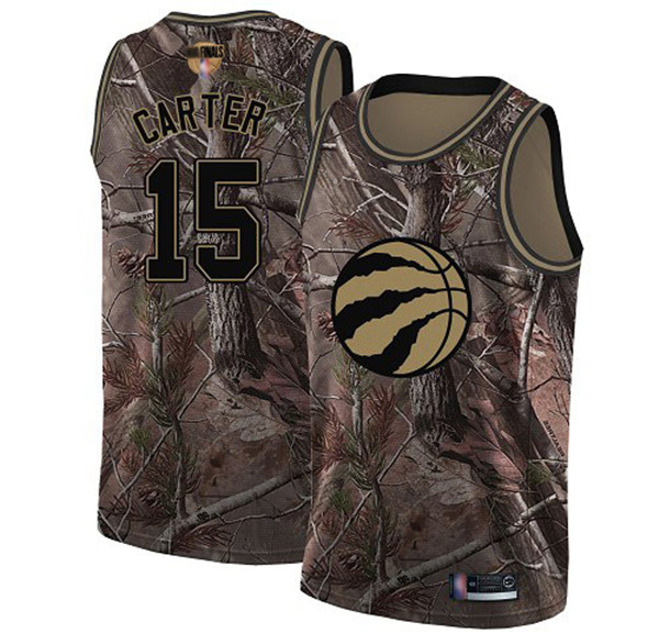 Raptors #15 Vince Carter Camo 2019 Finals Bound Basketball Swingman Realtree Collection Jersey