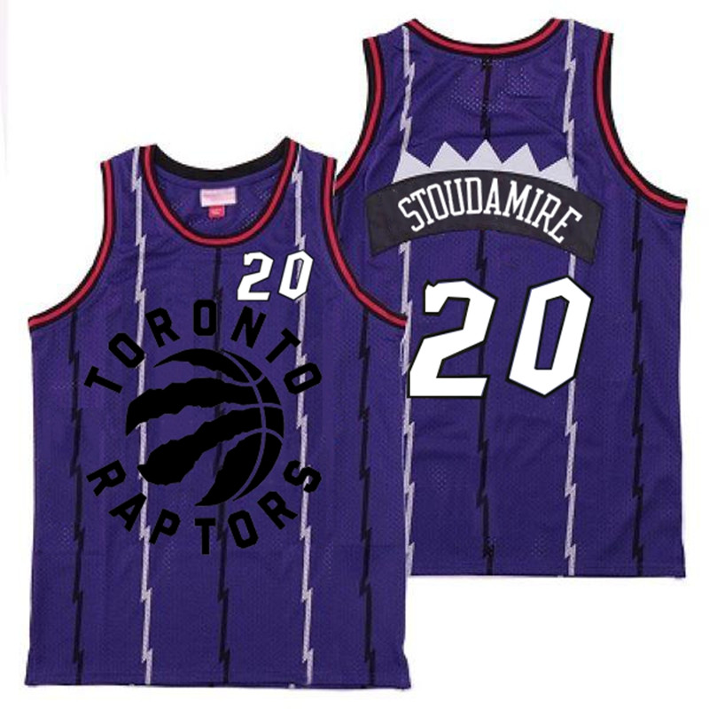 Raptors 20 Damon Stoudamire Purple Retro Jersey