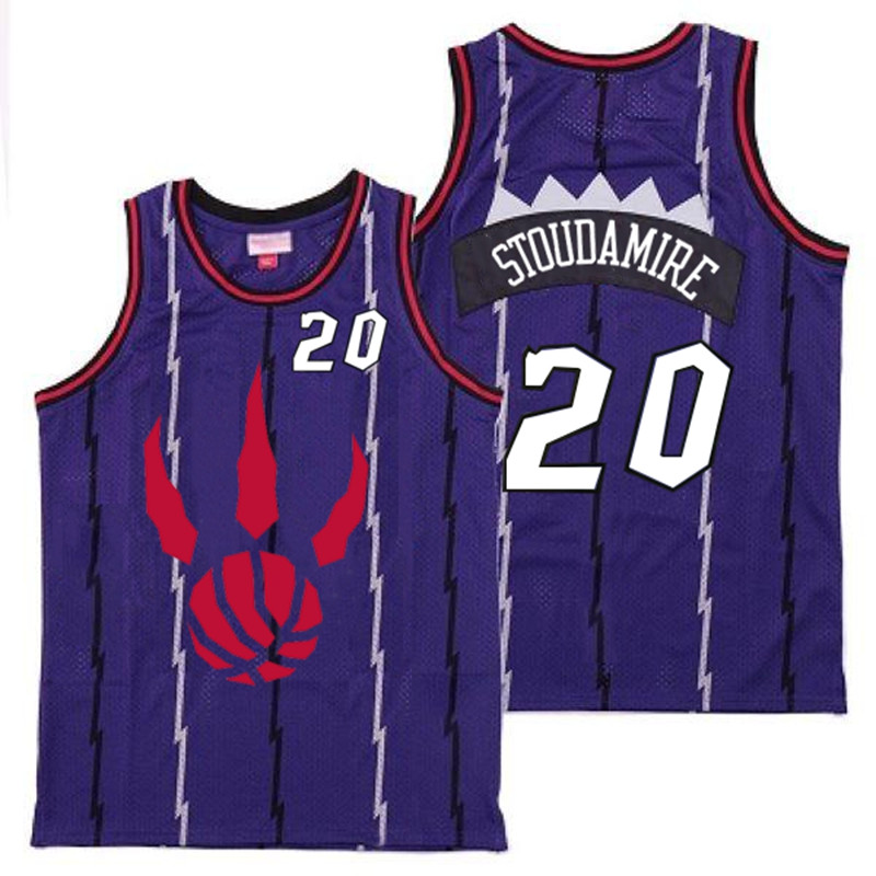 Raptors 20 Damon Stoudamire Purple Throwback Jerseys