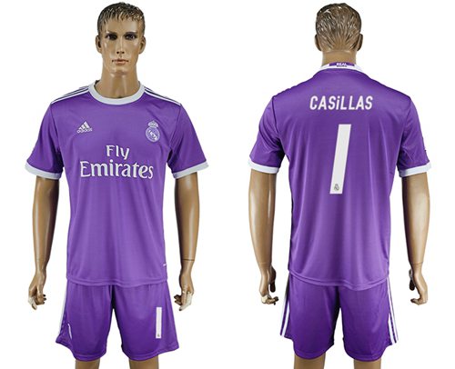 Real Madrid 1 Casillas Away Soccer Club Jersey