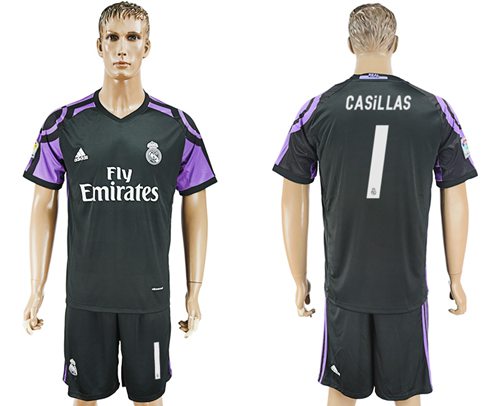 Real Madrid 1 Casillas Sec Away Soccer Club Jersey