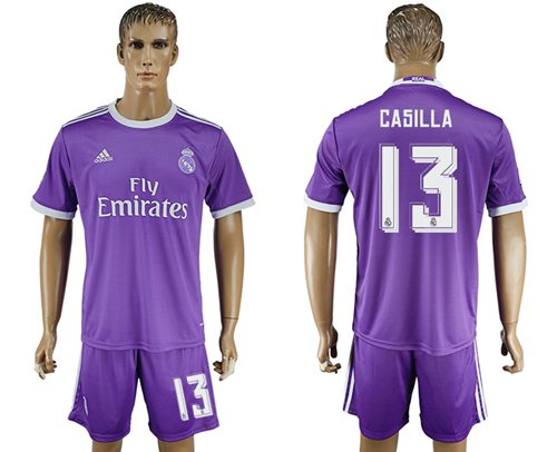 Real Madrid 13 Casilla Away Soccer Club Jersey