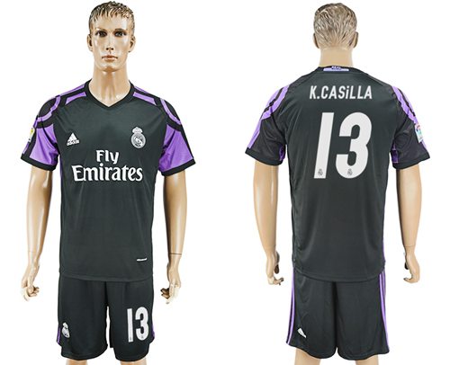 Real Madrid 13 K Casilla Sec Away Soccer Club Jersey