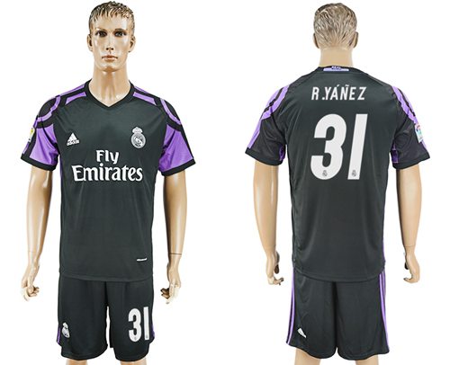 Real Madrid 31 R Yanez Sec Away Soccer Club Jersey