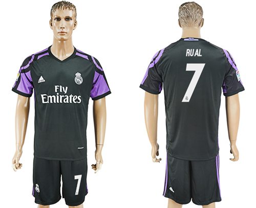 Real Madrid 7 Rual Sec Away Soccer Club Jersey