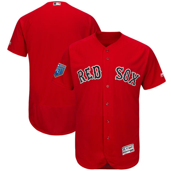 Red Sox Blank Red 2018 Spring Training Flexbase Jersey