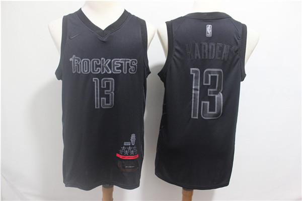 Rockets 13 James Harden Black Nike Swingman MVP Jersey
