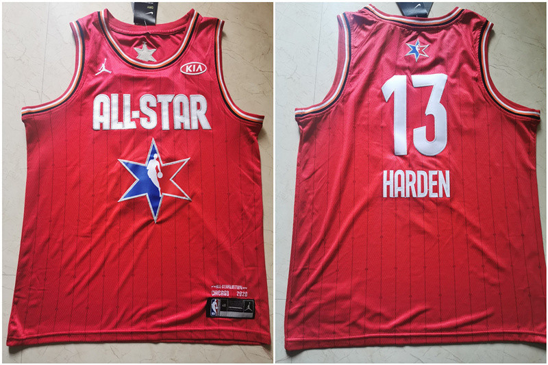 Rockets 13 James Harden Red 2020 NBA All Star Jordan Brand Swingman Jersey