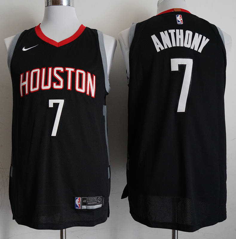 Rockets 7 Carmelo Anthony Black 2018 19  Authentic Jersey