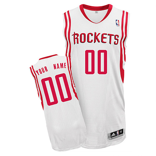 Rockets Personalized Authentic White NBA Jersey