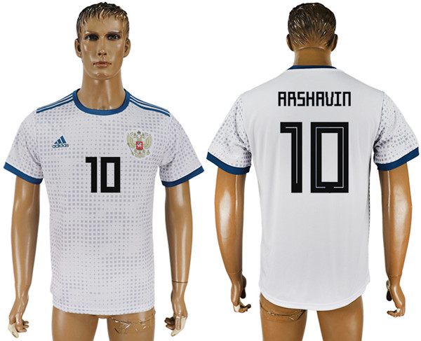 Russia 10 ARSHAVIN Away 2018 FIFA World Cup Thailand Soccer Jersey