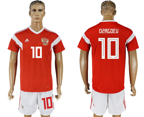 Russia 10 OSAGOEV Home 2018 FIFA World Cup Soccer Jersey