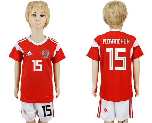 Russia 15 MIRANCHUK Youth 2018 FIFA World Cup Soccer Jersey