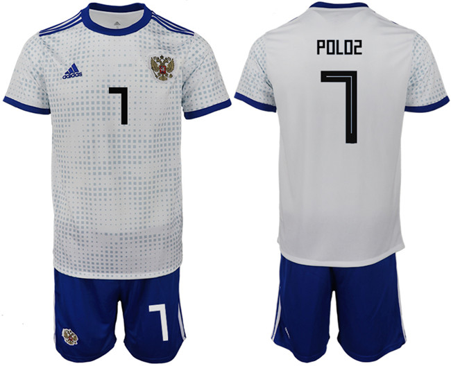 Russia 7 POLOZ Away 2018 FIFA World Cup Soccer Jersey