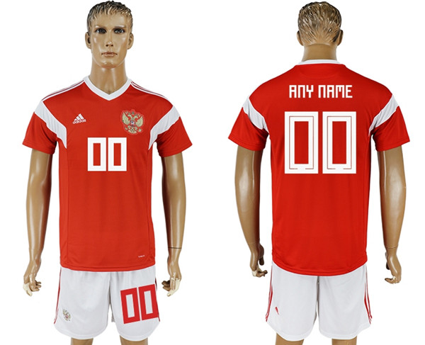 Russia Home 2018 FIFA World Cup Men's Customized Jersey