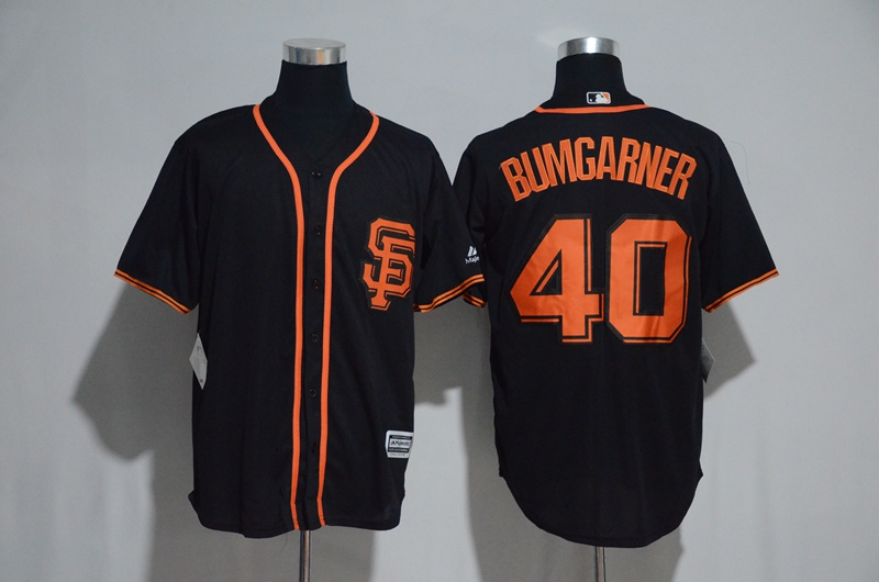 San Francisco Giants 40 Madison Bumgarner Black Flexbase Authentic Collection Stitched MLB Jersey