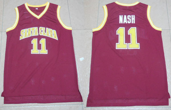 Santa Clara University Steve Nash College Basketball Jersey