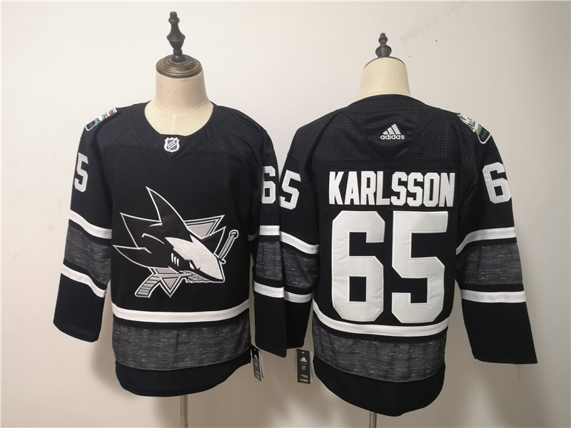 Sharks 65 Erik Karlsson Black 2019 NHL All Star Game Adidas Jersey
