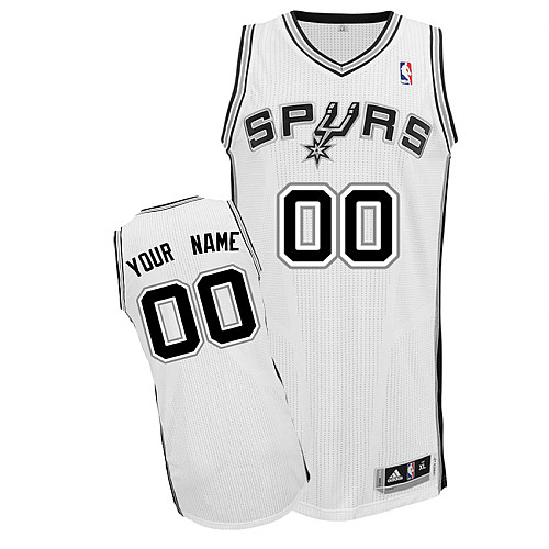 Spurs Personalized Authentic White NBA Jersey