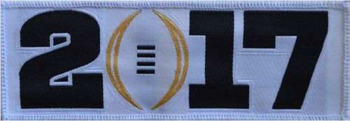 Stitched 2017 College Football Playoff Bowl Patch White