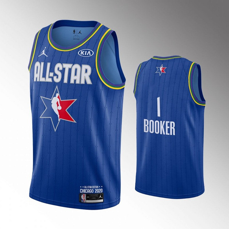 Suns 1 Devin Booker Blue 2020 NBA All Star Jordan Brand Swingman Jersey