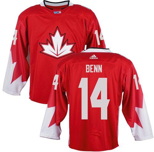 Team Canada 14 Jamie Benn Red 2016 World Cup Stitched NHL Jersey