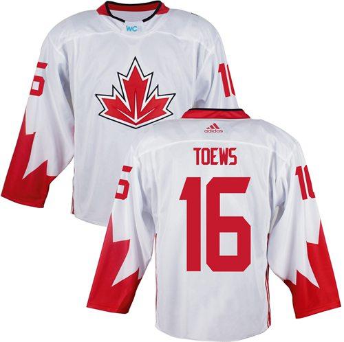 Team Canada 16 Jonathan Toews White 2016 World Cup Stitched NHL Jersey