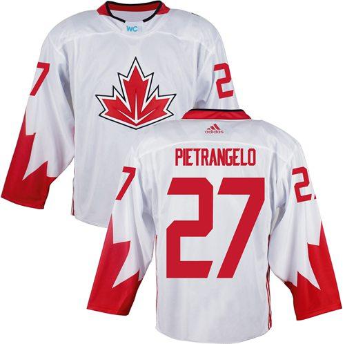 Team Canada 27 Alex Pietrangelo White 2016 World Cup Stitched NHL Jersey