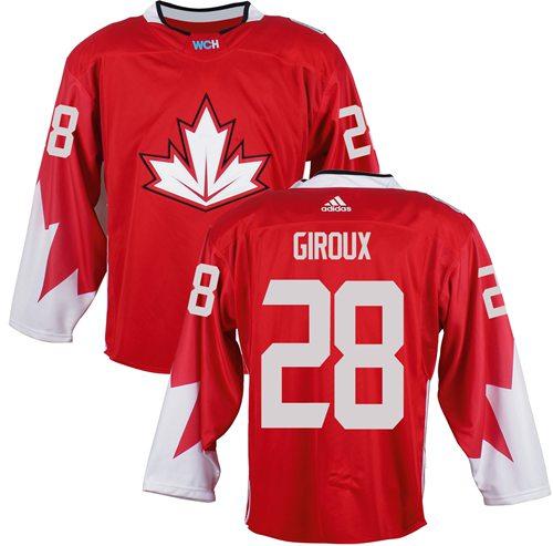 Team Canada 28 Claude Giroux Red 2016 World Cup Stitched NHL Jersey
