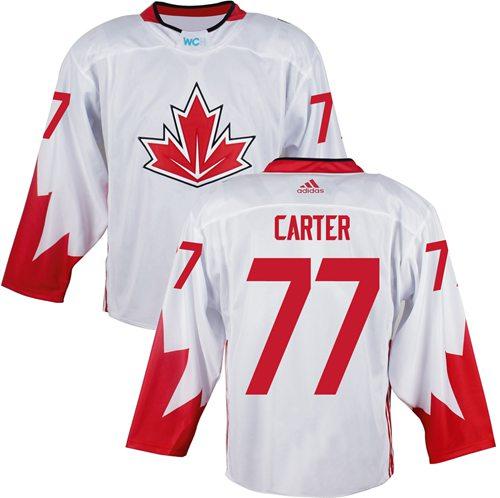 Team Canada 77 Jeff Carter White 2016 World Cup Stitched NHL Jersey