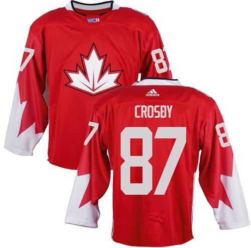 Team Canada 87 Sidney Crosby Red 2016 World Cup Stitched NHL Jersey