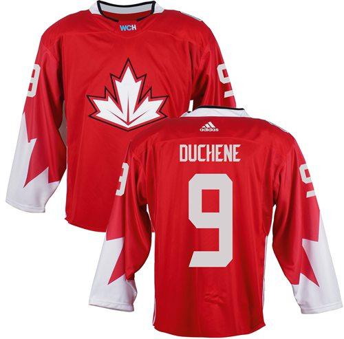Team Canada 9 Matt Duchene Red 2016 World Cup Stitched NHL Jersey