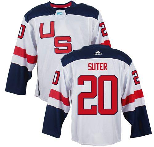 Team USA 20 Ryan Suter White 2016 World Cup Stitched NHL Jersey