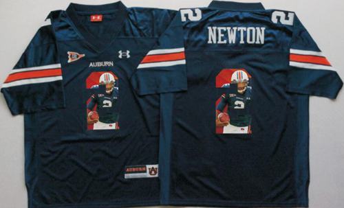Tigers 2 Cam Newton Blue Player Fashion Stitched NCAA Jersey